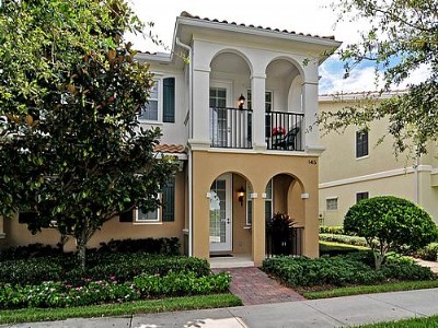 Luxury townhome facing lake
